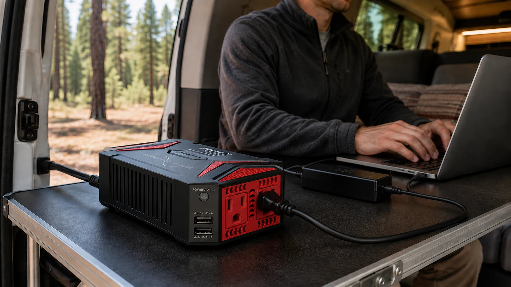 Mobile work inverter guide