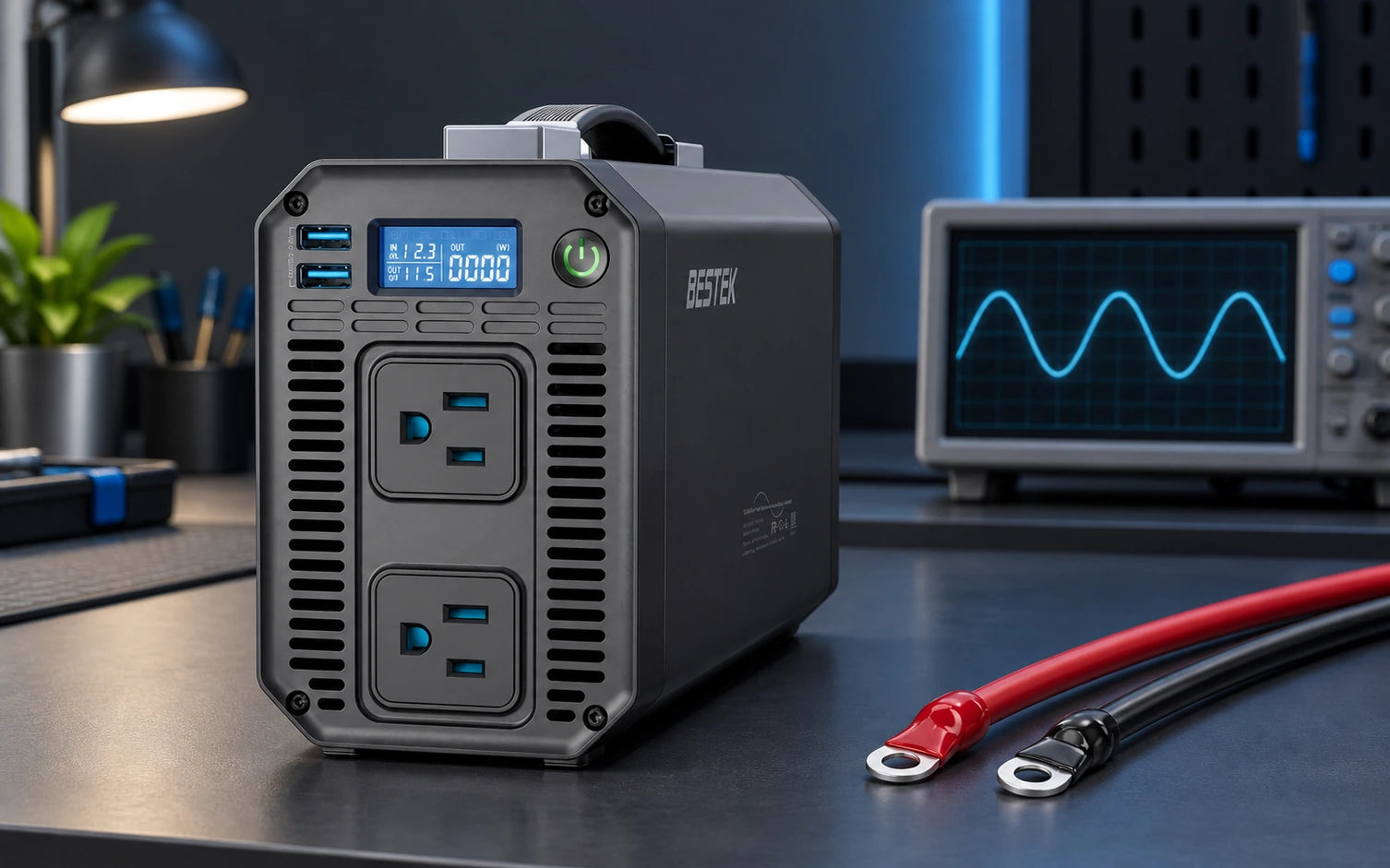 BESTEK 1000W Pure Sine Wave Power Inverter construction and protection detail