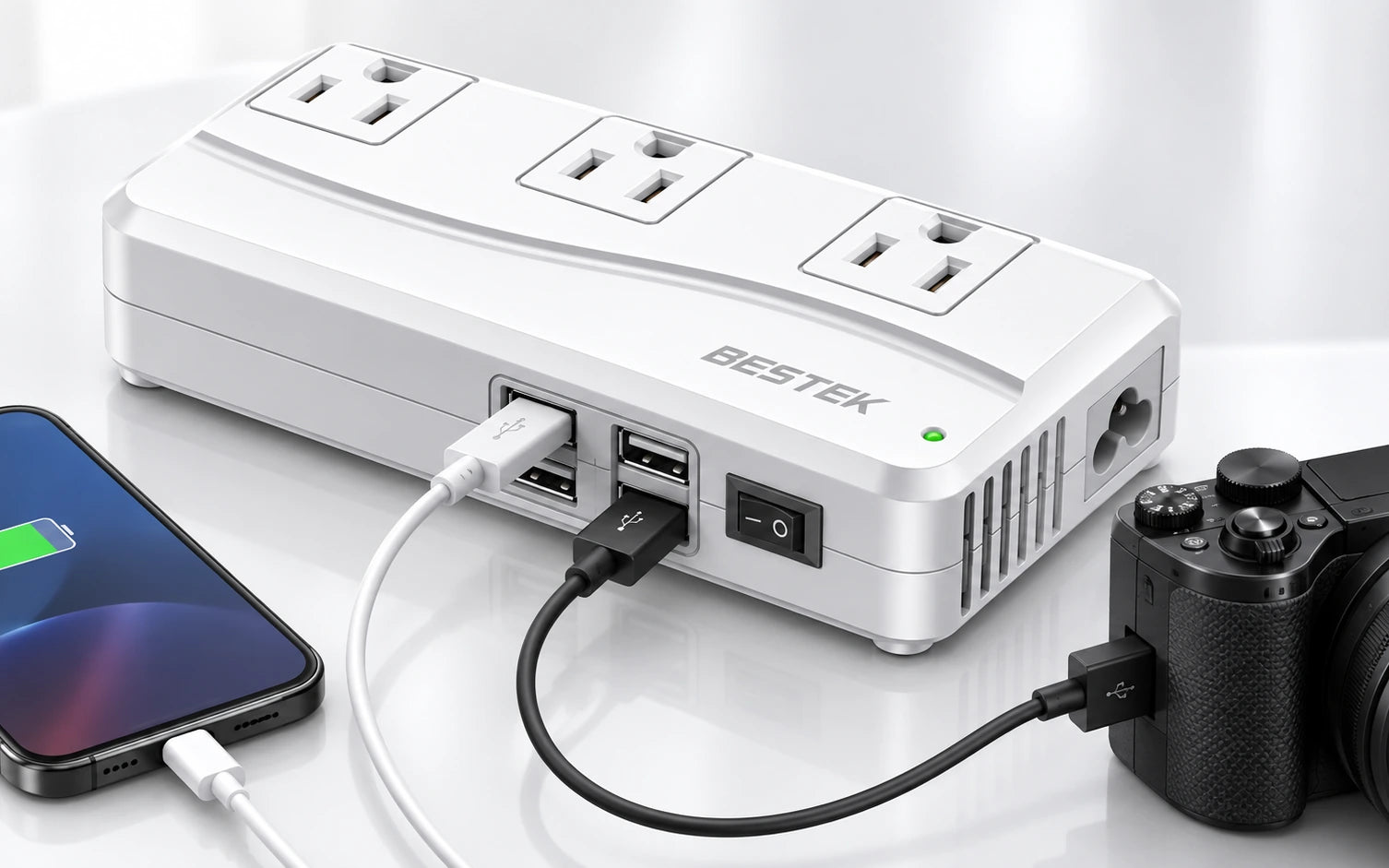 BESTEK Universal Travel Adapter and Voltage Converter with 4 USB Ports model-specific setup