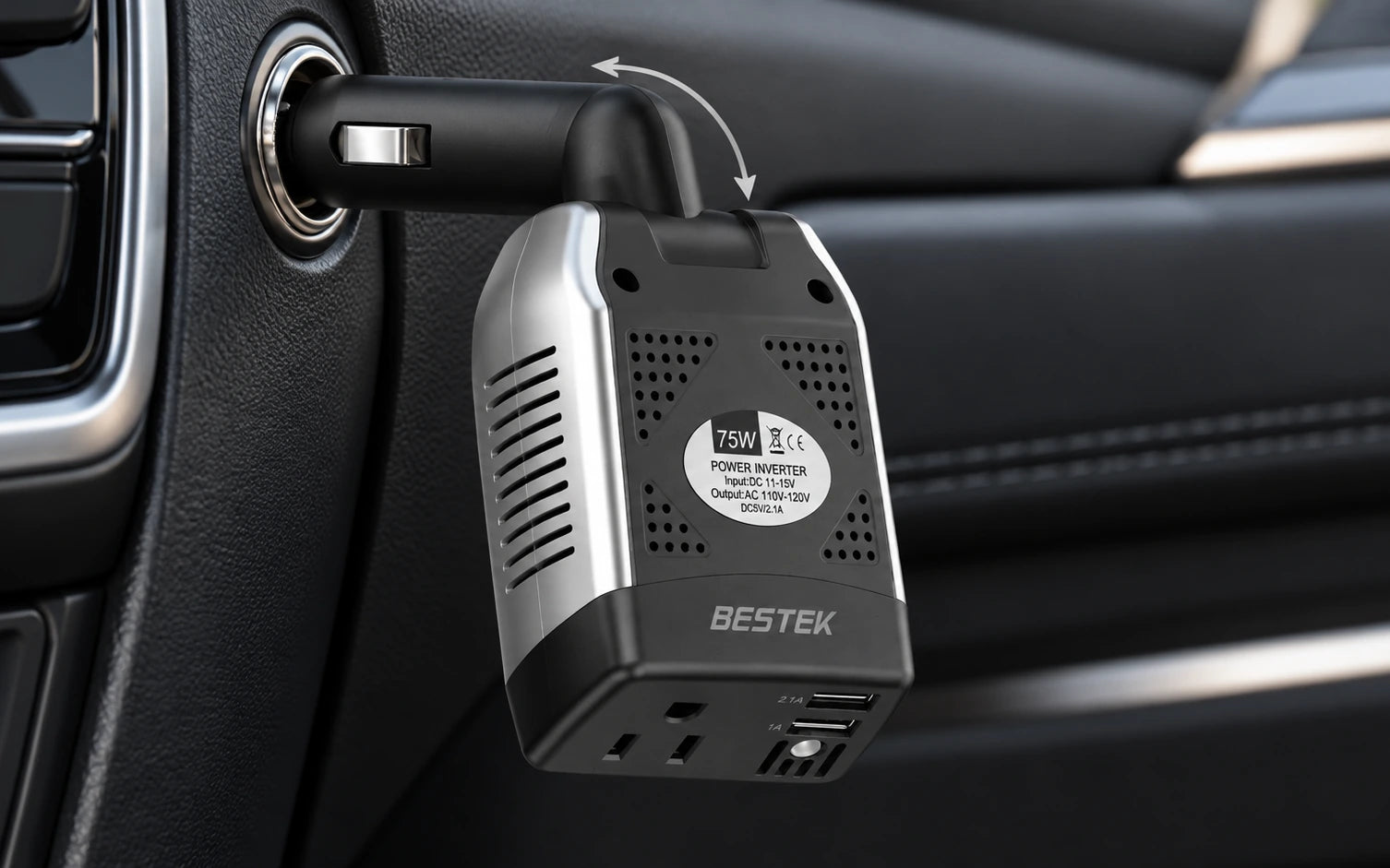 BESTEK 75W Power Inverter construction and protection detail