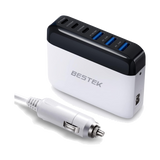 BESTEK 125W Multi-Port USB Car Charger with USB-C PD and QC 3.0
