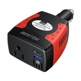 BESTEK 150W Power Inverter 12V to 110V with PD30W QC18W Dual USB Ports