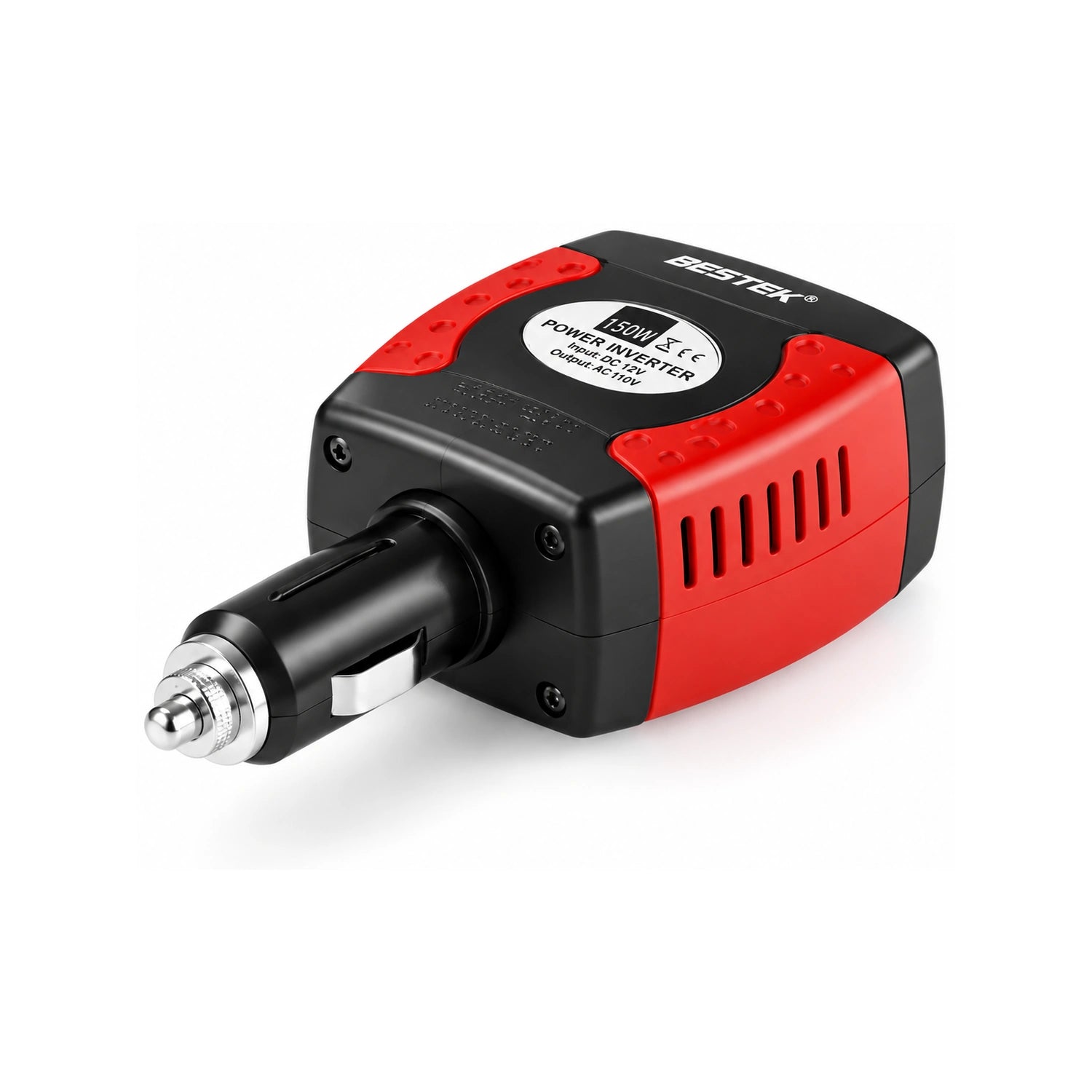 BESTEK 150W Power Inverter with Dual USB Charging Ports - alternate rear product view