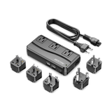 BESTEK 250W Travel Voltage Converter with 3 AC Outlets and 4 USB Ports