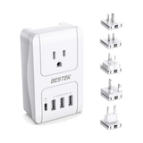 BESTEK 3000W International Travel Adapter with PD 3.0