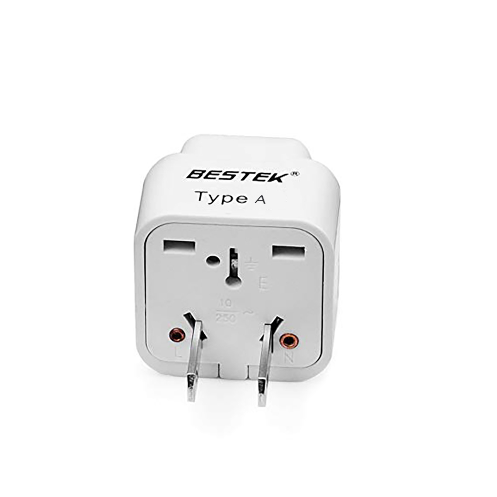 BESTEK travel plug adapter — front view of the adapter marked Type JP