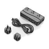 BESTEK 4-Port USB Voltage Converter 3 AC Outlets, UK/US/AU Plug