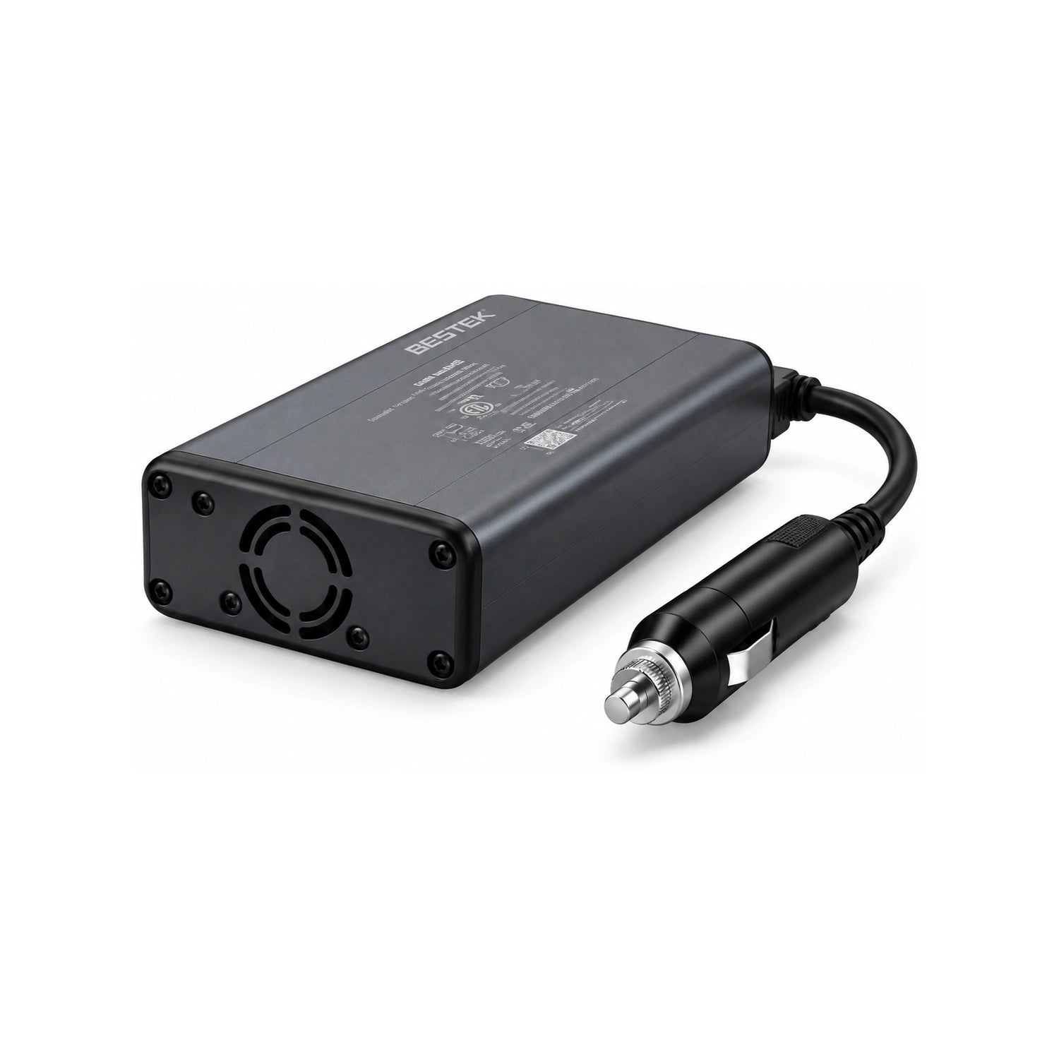 BESTEK Dual-USB 150W Car Power Inverter - alternate rear product view