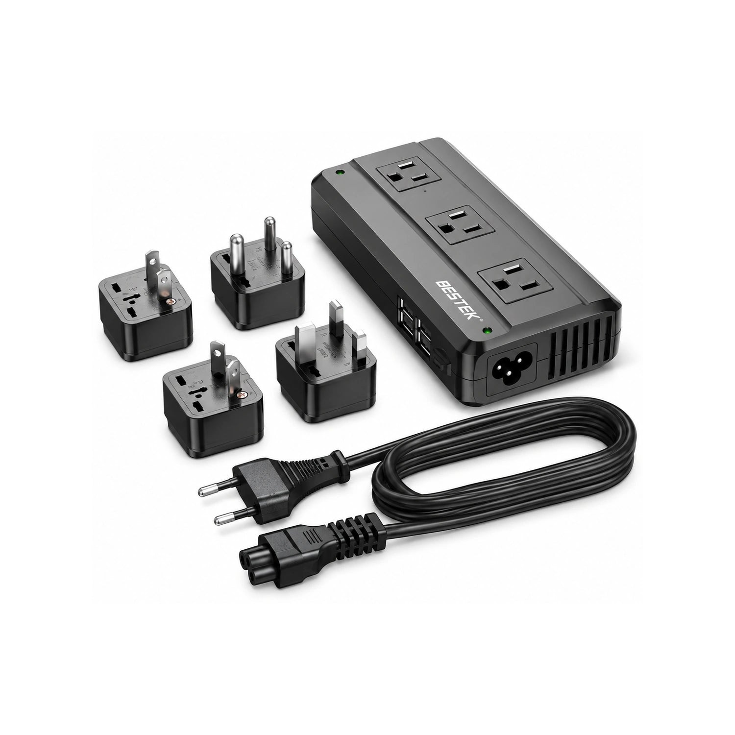 BESTEK Universal 100-220V to 110V Voltage Converter 250W - alternate rear product view
