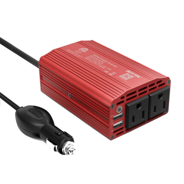BESTEK 300W Car Power Inverter with 3.1A Dual USB Ports