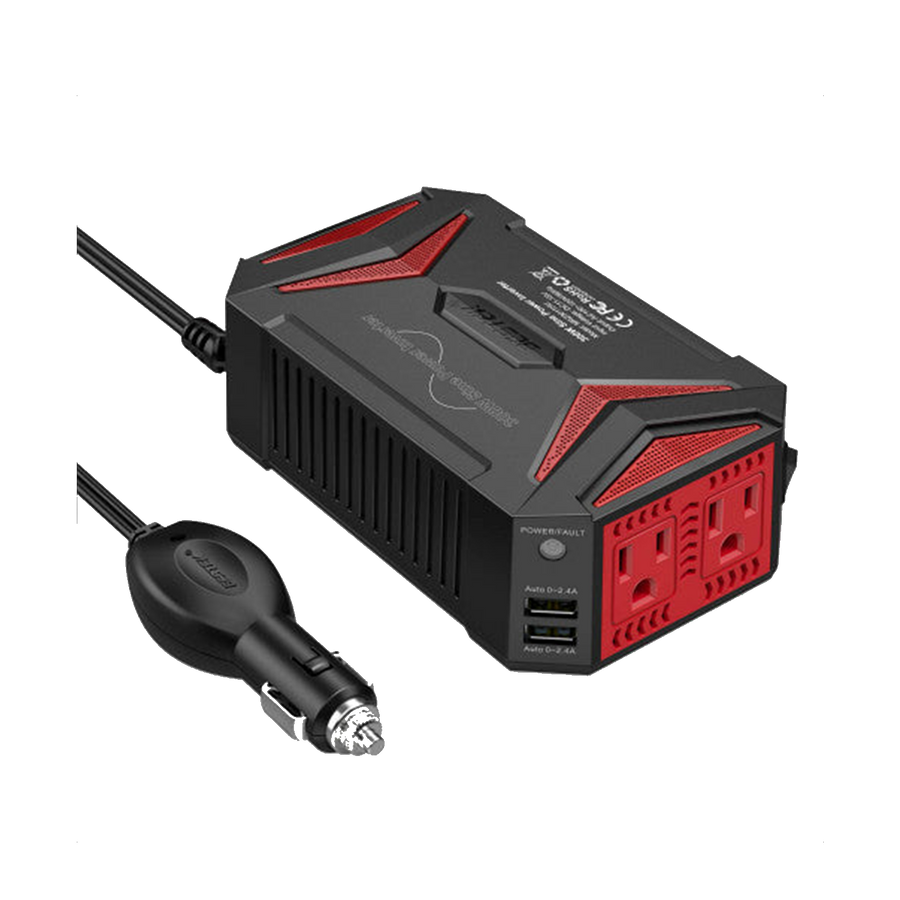 BESTEK 300W Pure Sine Wave with 4.2A 2 USB Power Inverter