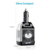 BESTEK 75W inverter — dimension diagram of the compact plug design