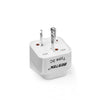 BESTEK travel plug adapter — three-pin plug viewed from the pin side