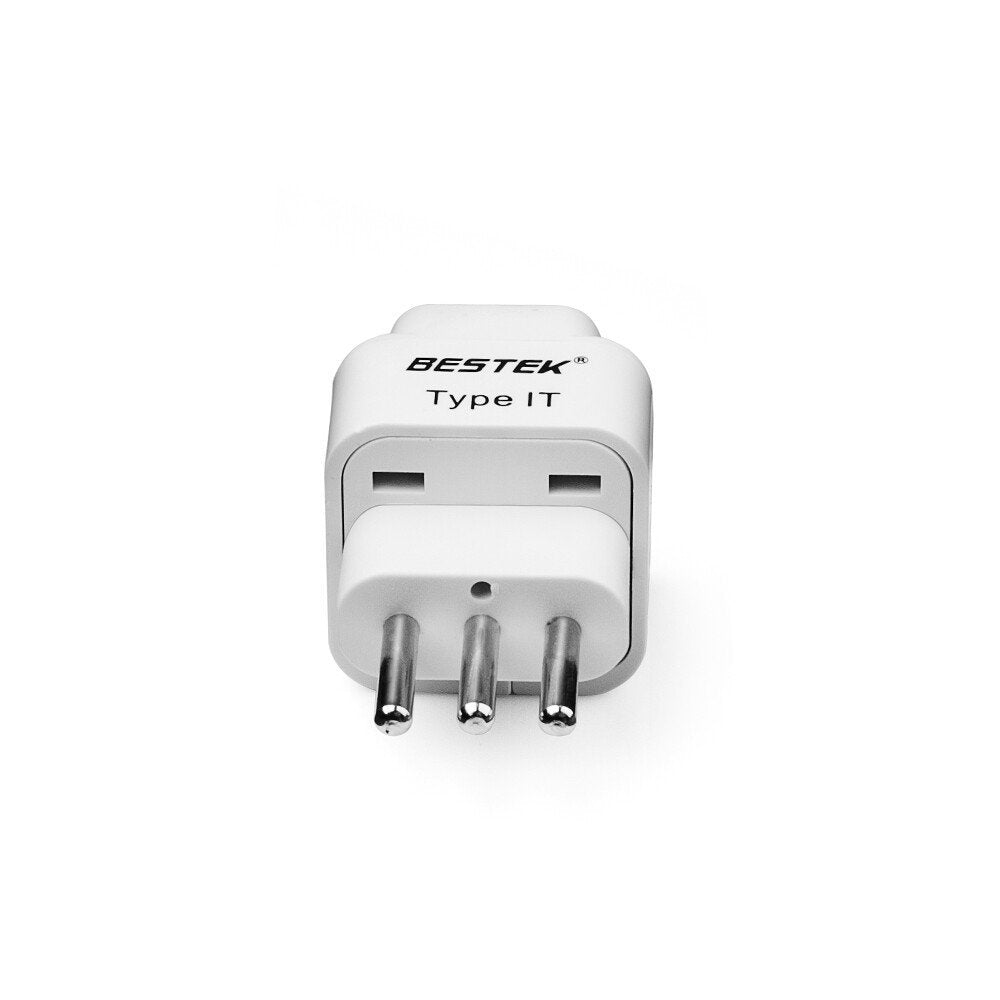 BESTEK travel plug adapter — front view of the adapter marked Type IT