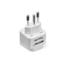 BESTEK travel plug adapter — pin-side view of the adapter marked Type BR