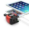 BESTEK 150W inverter — charging a phone and tablet through USB