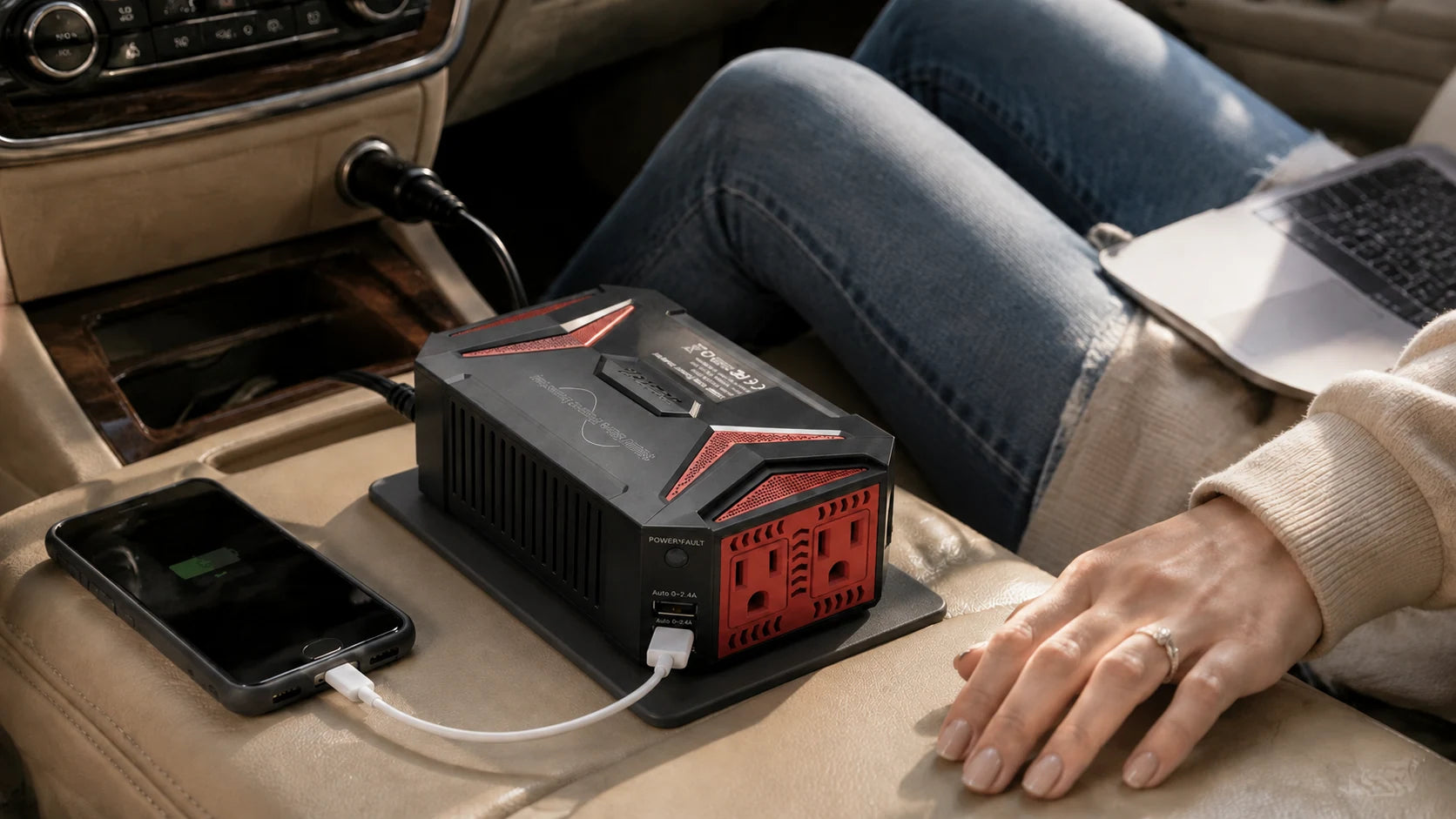 300W Pure Sine Inverter arranged in a matching use scene