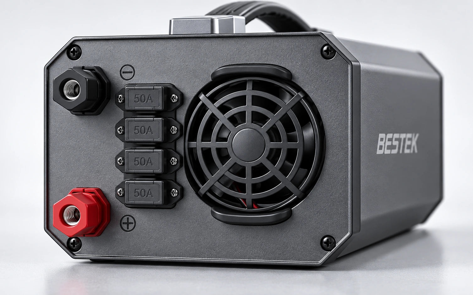 BESTEK DC 12V to 110V AC 1200W Power Inverter construction and protection detail