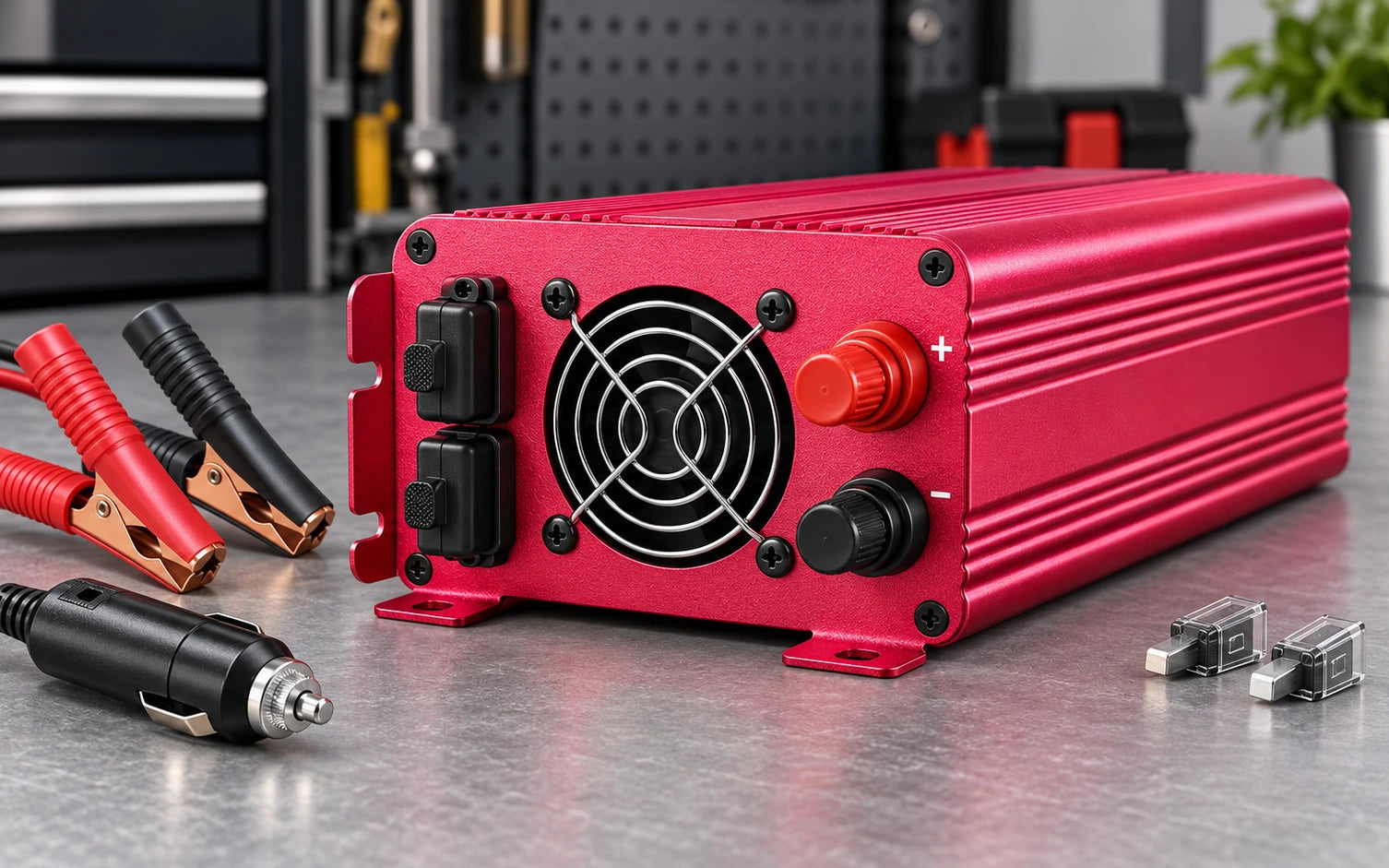 BESTEK 500W Pure Sine Wave Inverter with USB-C PD 30W construction and protection detail