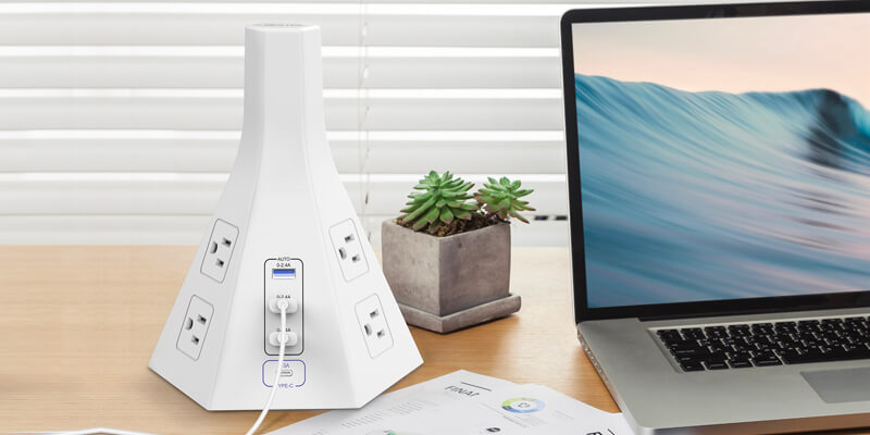 Review: Bestek Tower Power Strip with USB and Type-C Ports