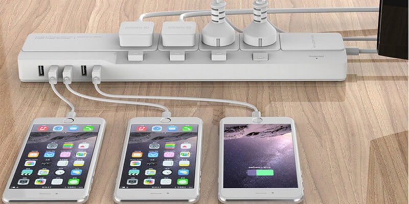 Each Device is on Your Control with Separately Controllable Power Strip